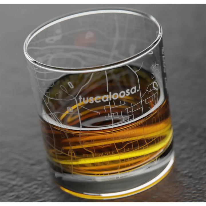 Well Told College Town Rocks Glass - Tuscaloosa (Set of 2)