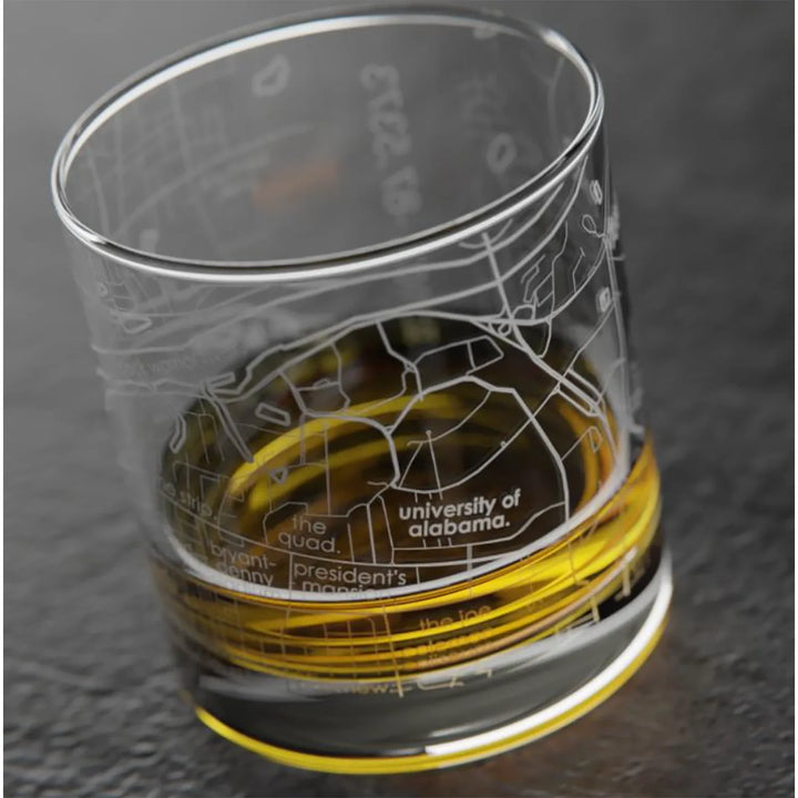 Well Told College Town Rocks Glass - Tuscaloosa (Set of 2)