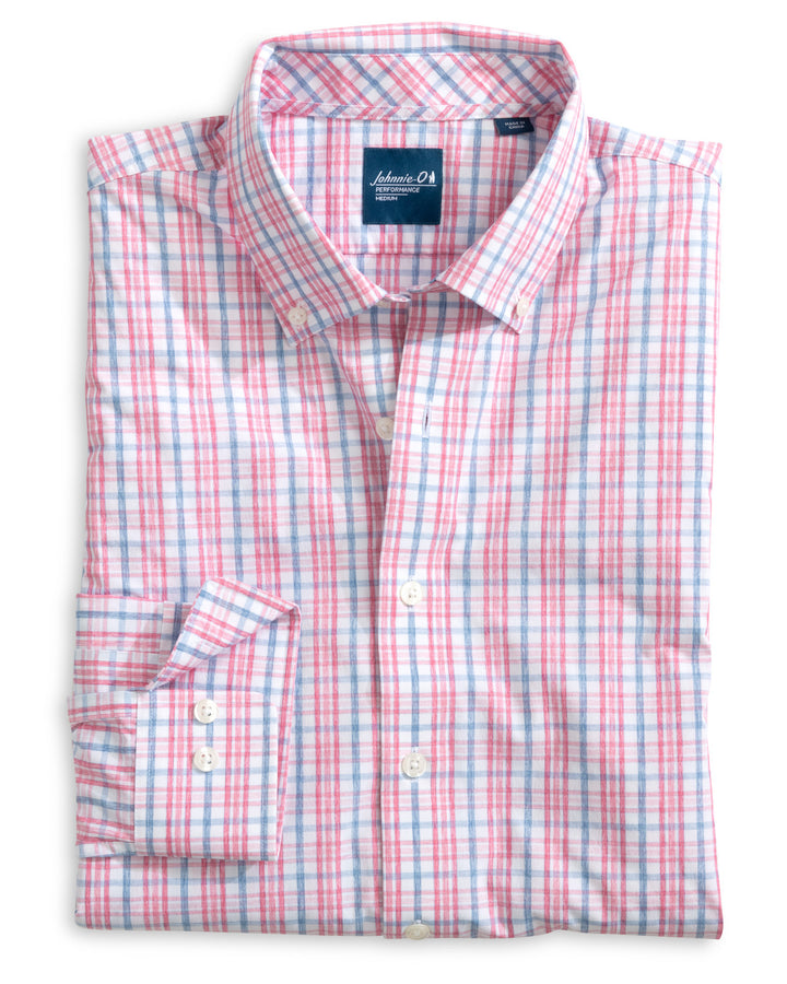 Johnnie-O Tinsley Performance Button Down- Snapper