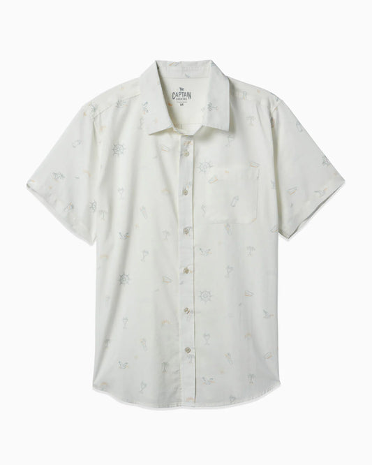 Toes on the Nose - Coastline Cotton Button Up