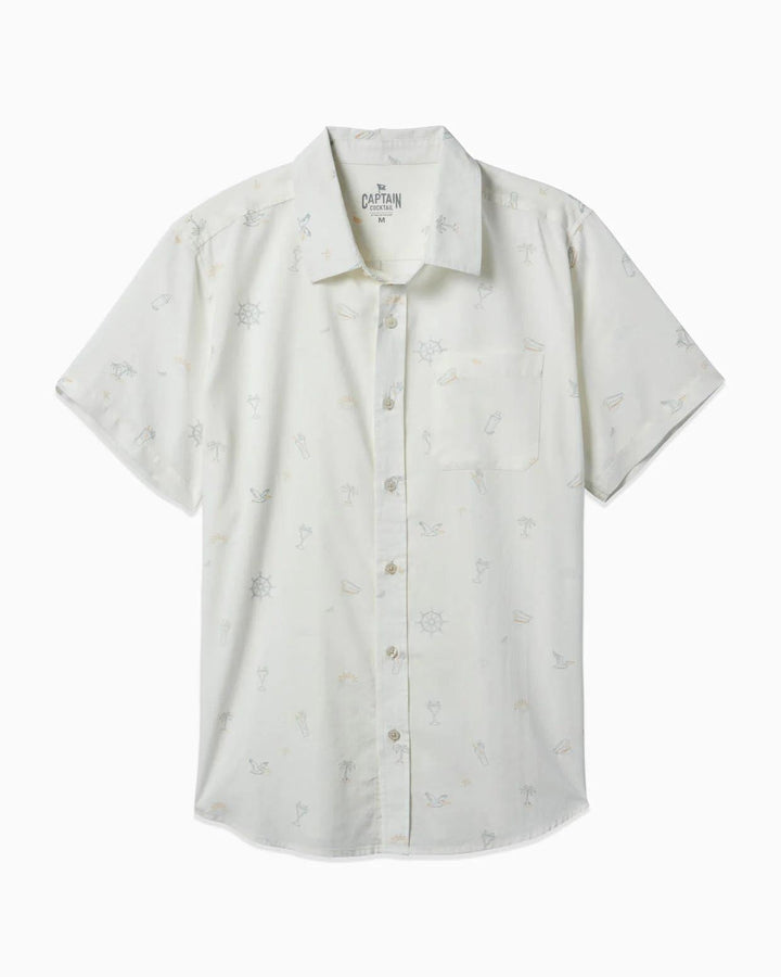 Toes on the Nose Coastline Cotton SS Button Up (3 Colors)