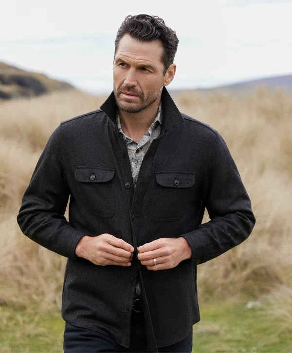 David Donahue Moore Overshirt - Charcoal