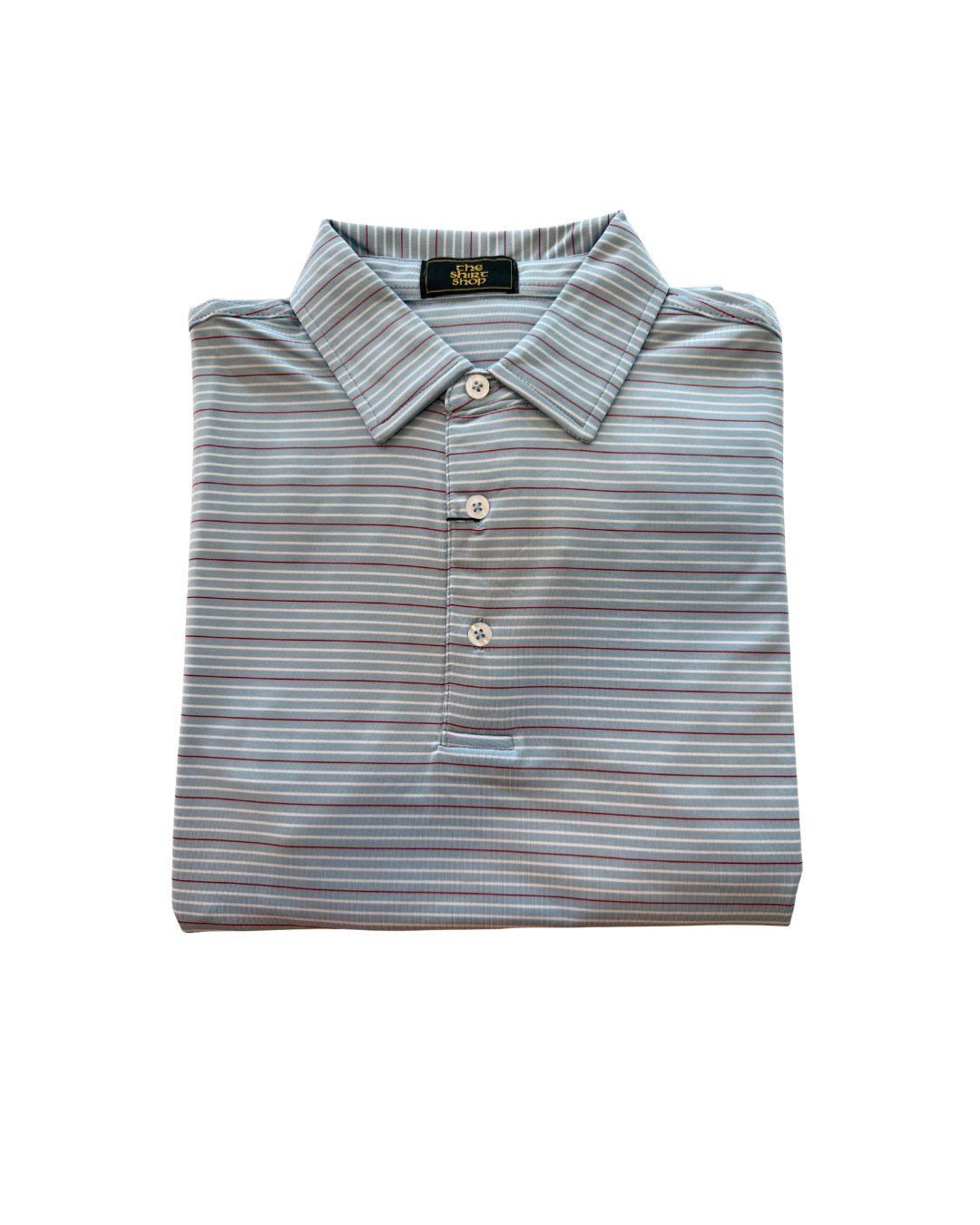 The Shirt Shop Hackberry Polo - Blue/Crimson/White