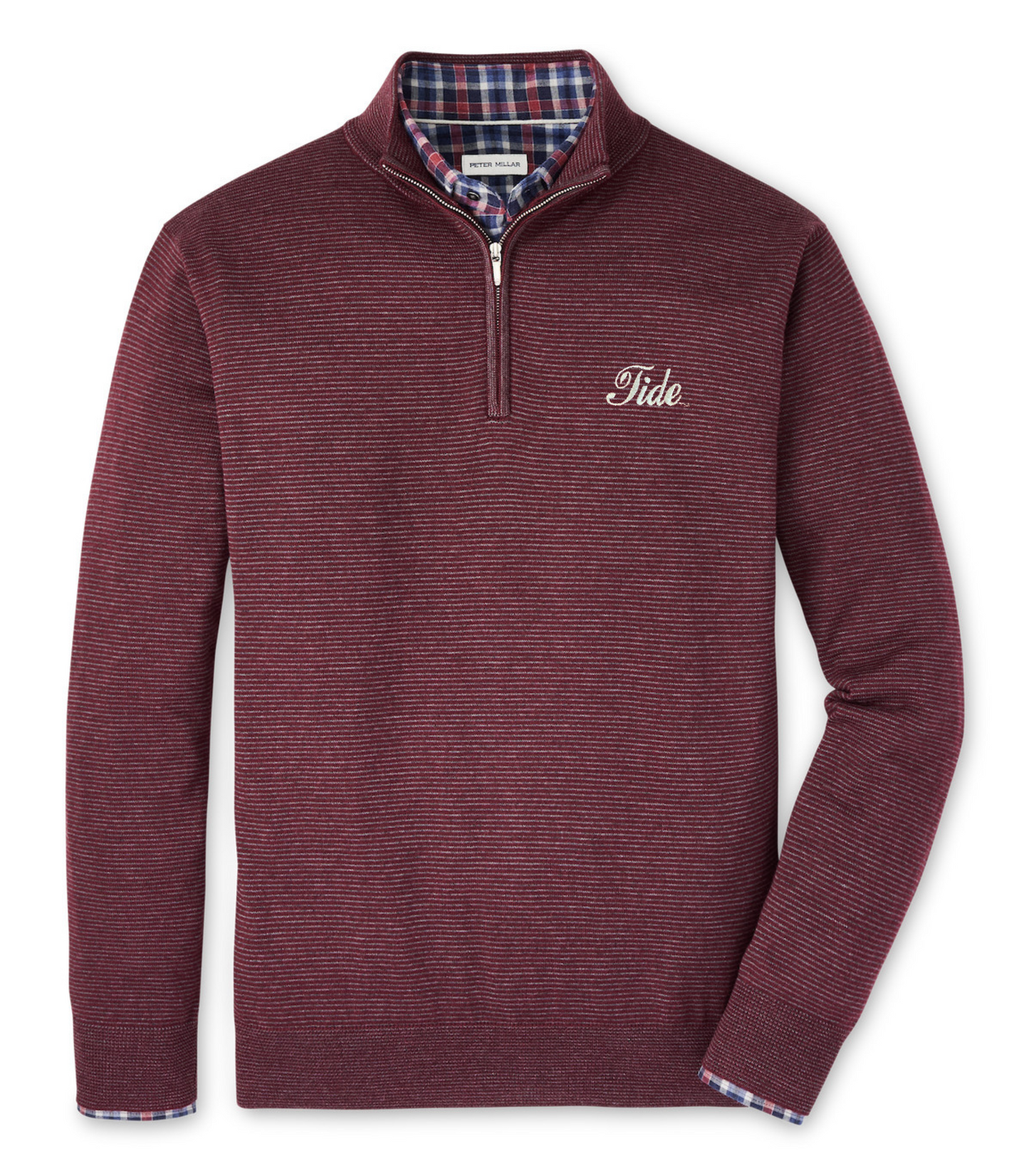 Peter Millar Canton Stripe Quarter Zip (Tide Script)