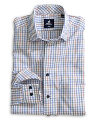 Johnnie-O Vanderwall Performance Button Up- White