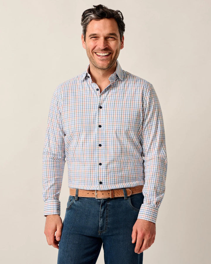 Johnnie-O Vanderwall Performance Button Up- White