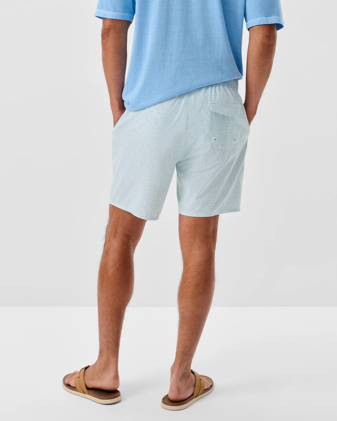 Johnnie-O The Half Elastic 7" Surf Shorts- Anemone