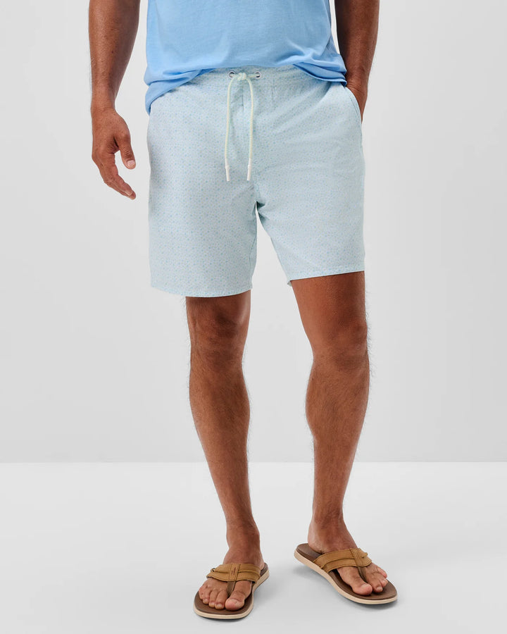 Johnnie-O The Half Elastic 7" Surf Shorts- Anemone