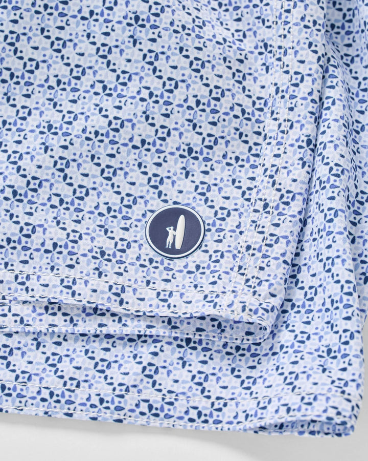 Johnnie-O The Half Elastic 7" Surf Shorts- Barcelona