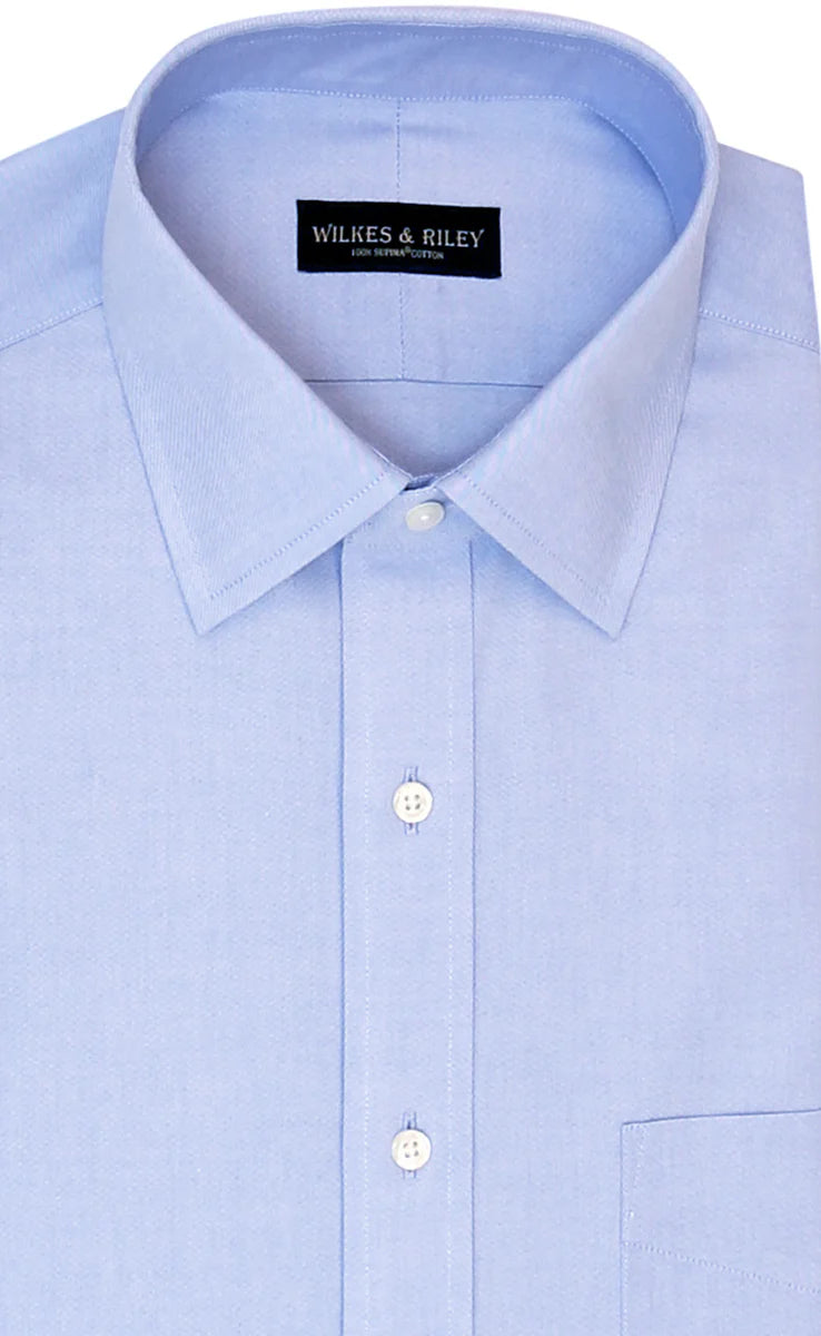 Wilkes & Riley Spread Collar Dress Shirt (Blue)