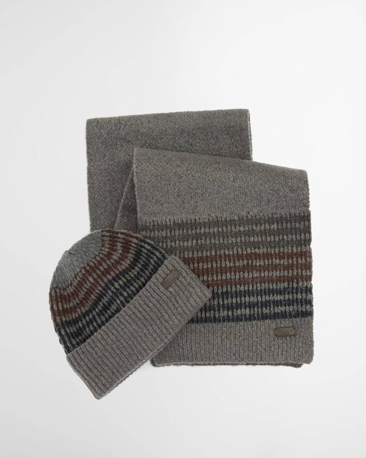 Barbour Beanie & Scarf Gift Set