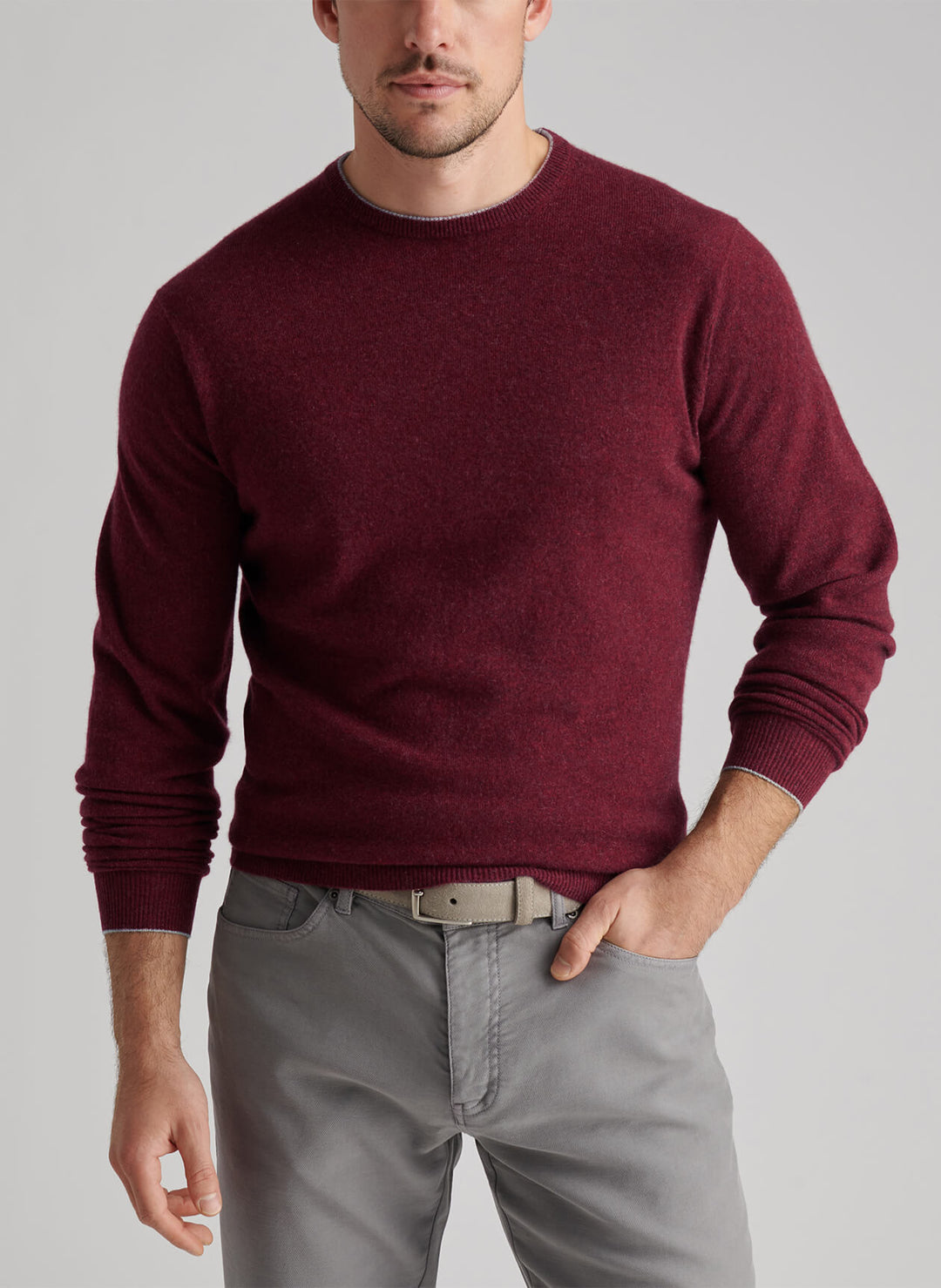 Peter Millar Crown Heritage Cashmere Crewneck Sweater- Autumn Foliage