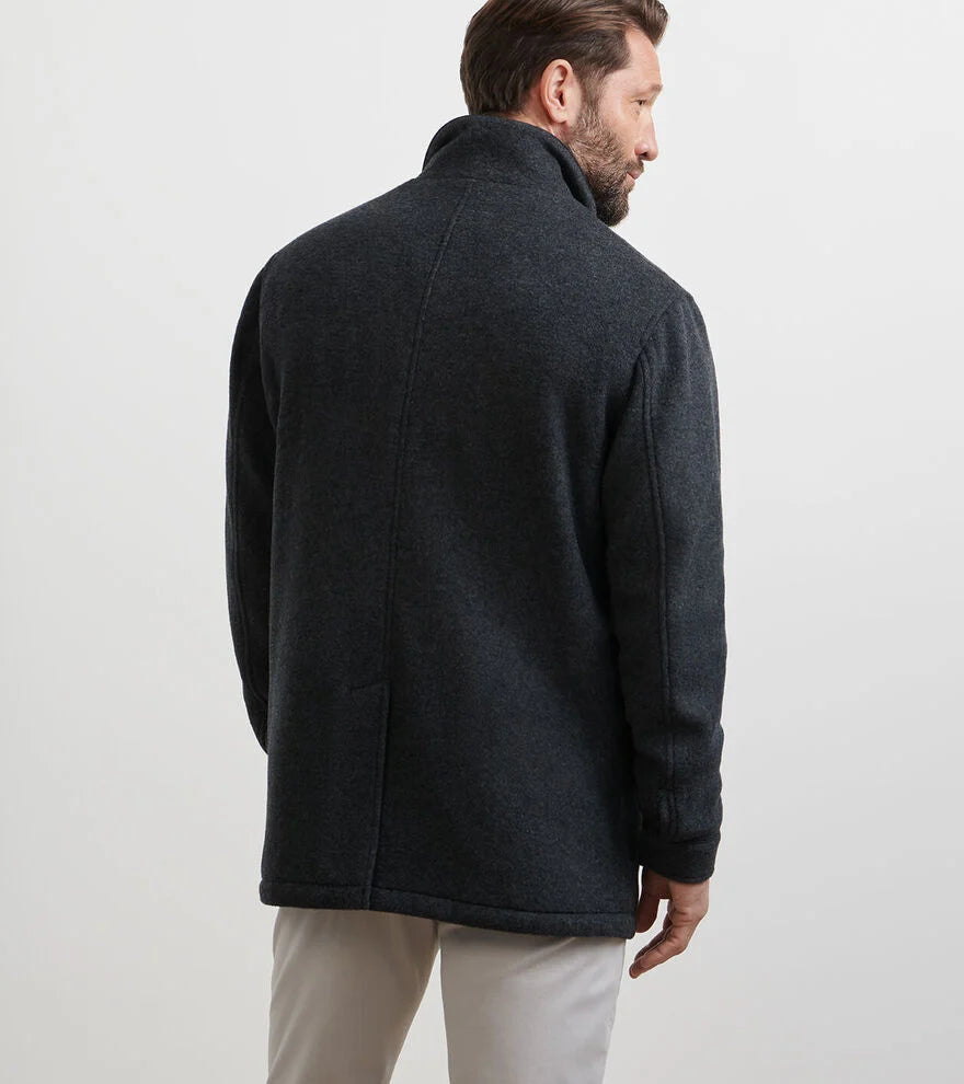 Peter Millar Crown Flex Merino City Coat- Iron