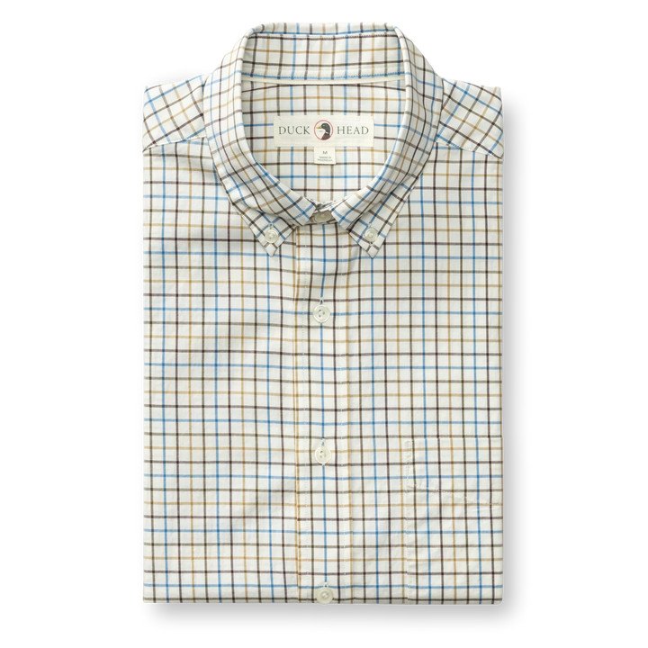 Duck Head Cotton Twill Sport Shirt - Joyner Plaid