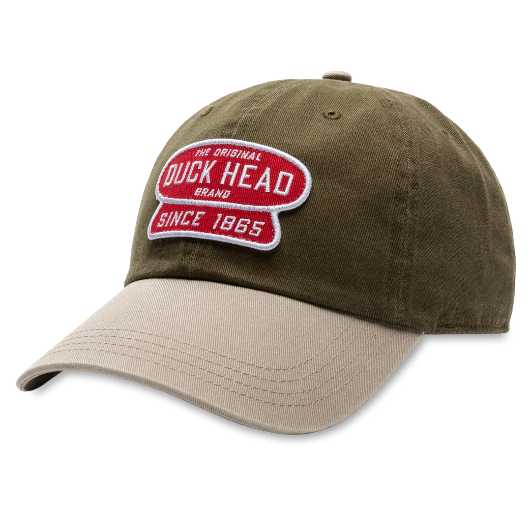 Duck Head Ramblin Cotton Twill Hat- Dark Olive