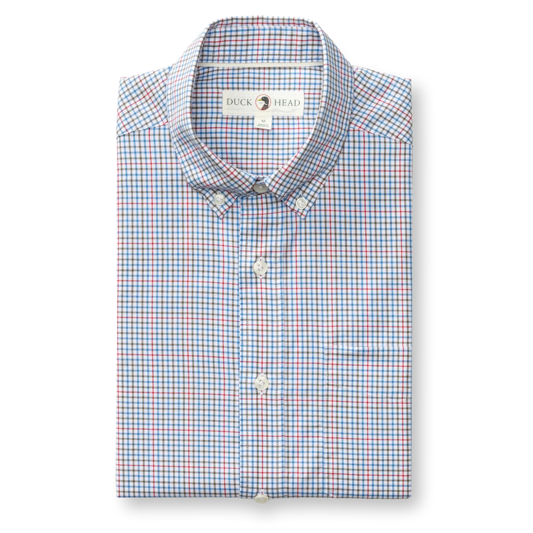 Duck Head Cotton Twill Sport Shirt - Goodwin Plaid