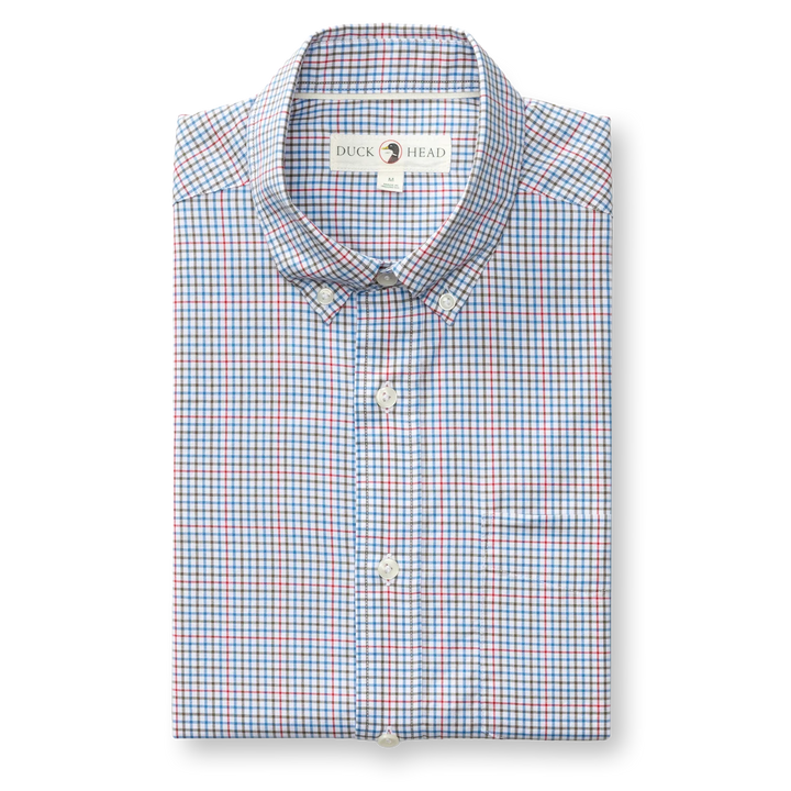 Duck Head Cotton Twill Sport Shirt - Goodwin Plaid