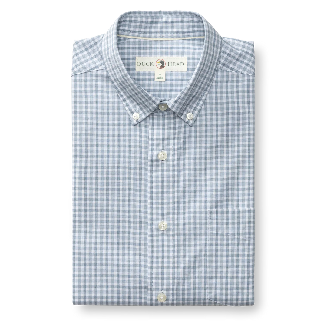 Duck Head Cotton Cashmere Poplin Sport Shirt - Bray Plaid