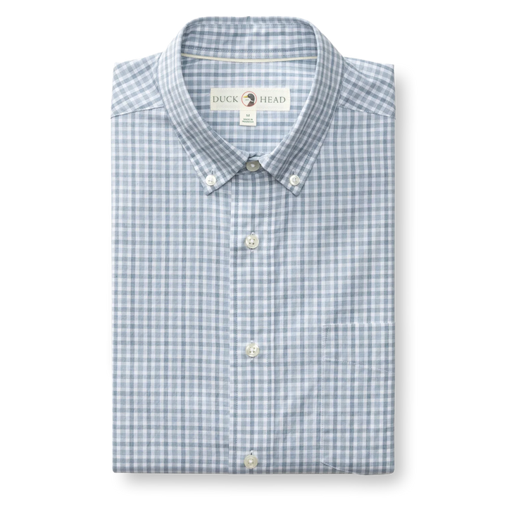 Duck Head Cotton Cashmere Poplin Sport Shirt - Bray Plaid