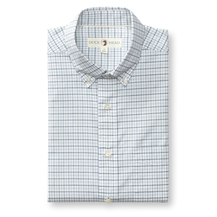 Duck Head Cotton Cashmere Poplin Sport Shirt - Tolliver Plaid