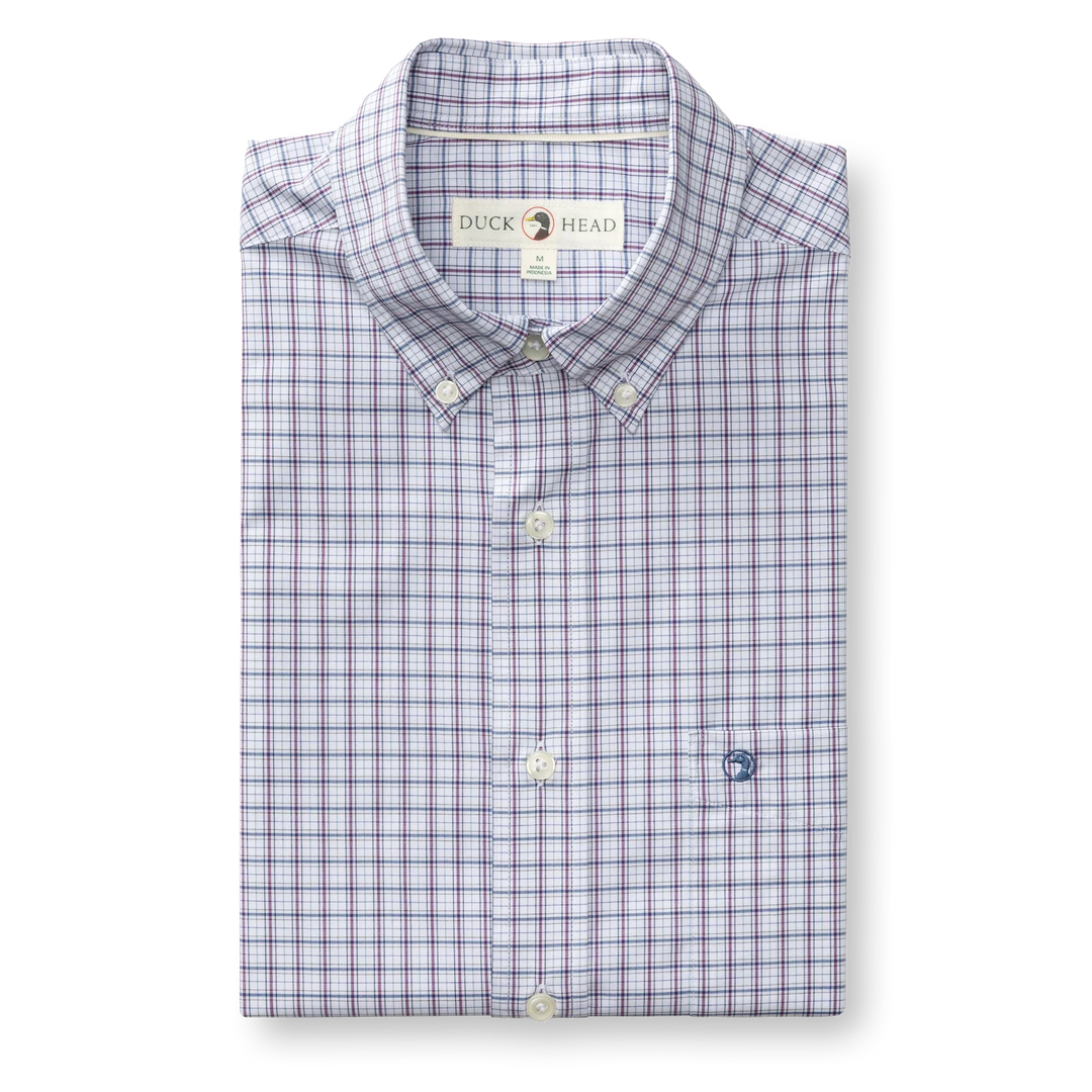 Duck Head Performance Poplin Sport Shirt - Edison Plaid