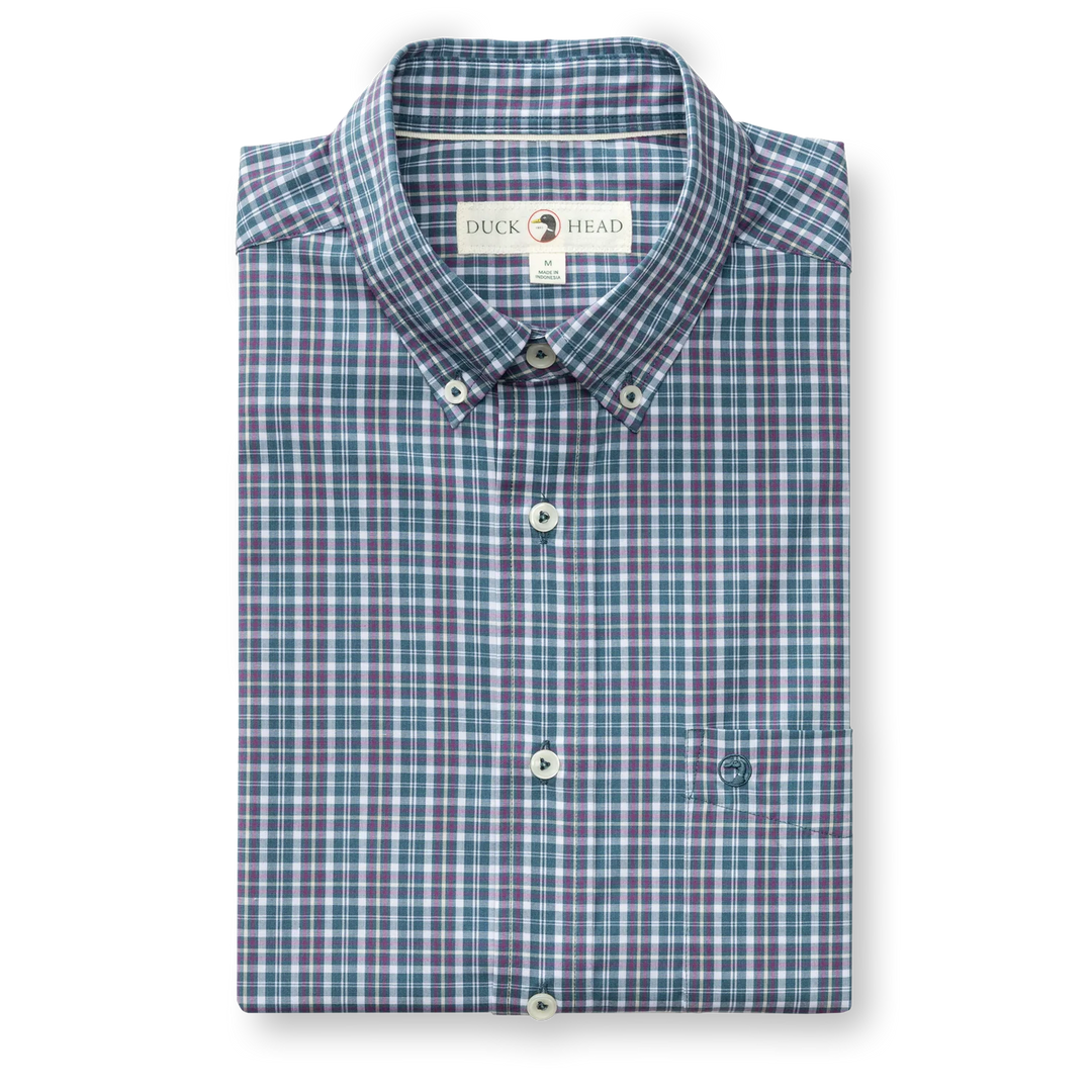 Duck Head Performance Poplin Sport Shirt - Fraiser Plaid
