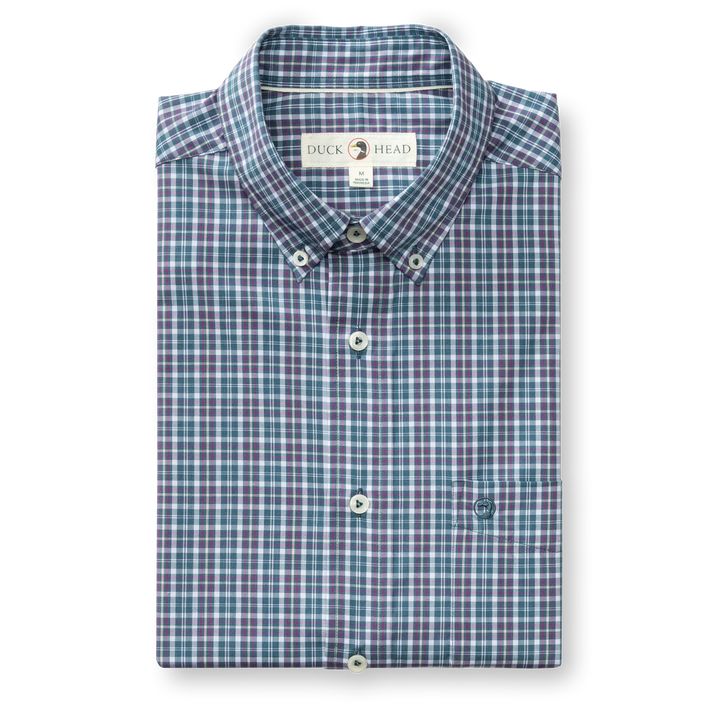 Duck Head Performance Poplin Sport Shirt - Fraiser Plaid