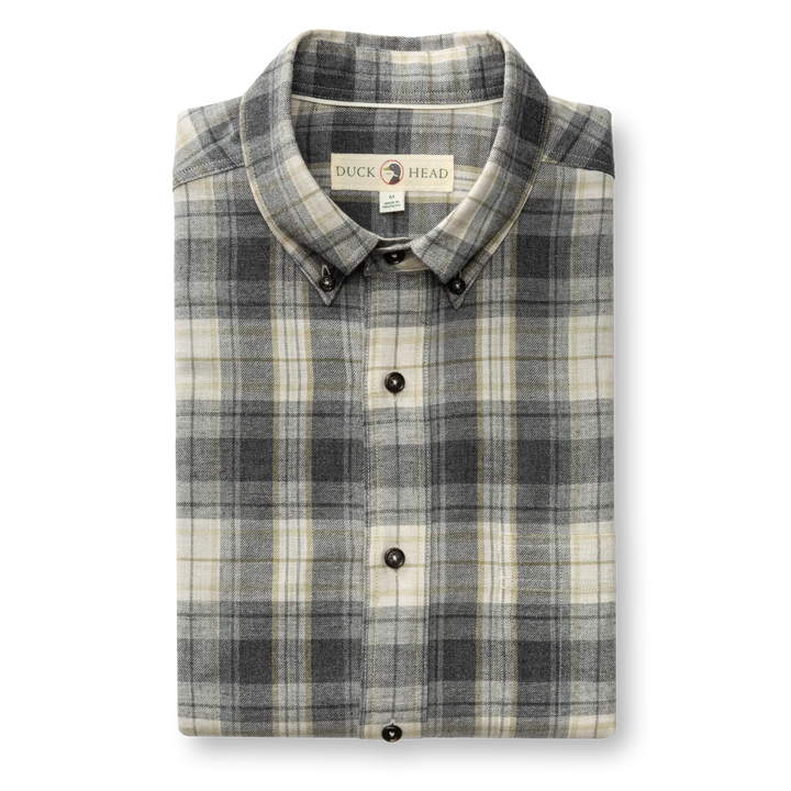 Duck Head Cotton Flannel Sport Shirt - Rolland Plaid