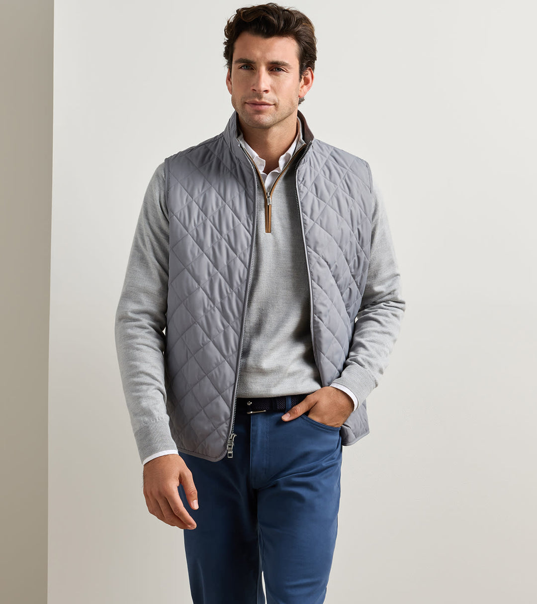 Peter Millar Essex Vest- Oslo Grey