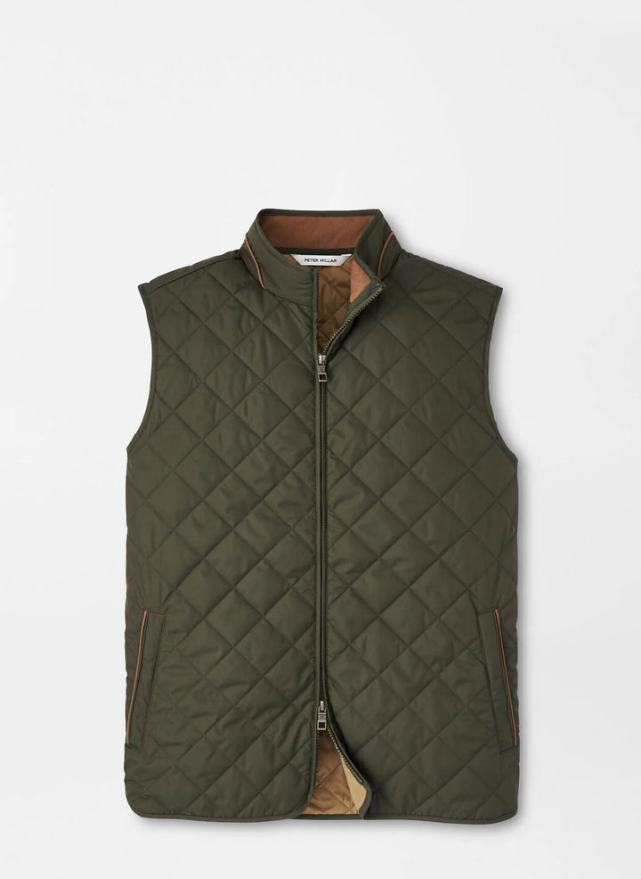 Peter Millar Essex Vest- Dark Olive