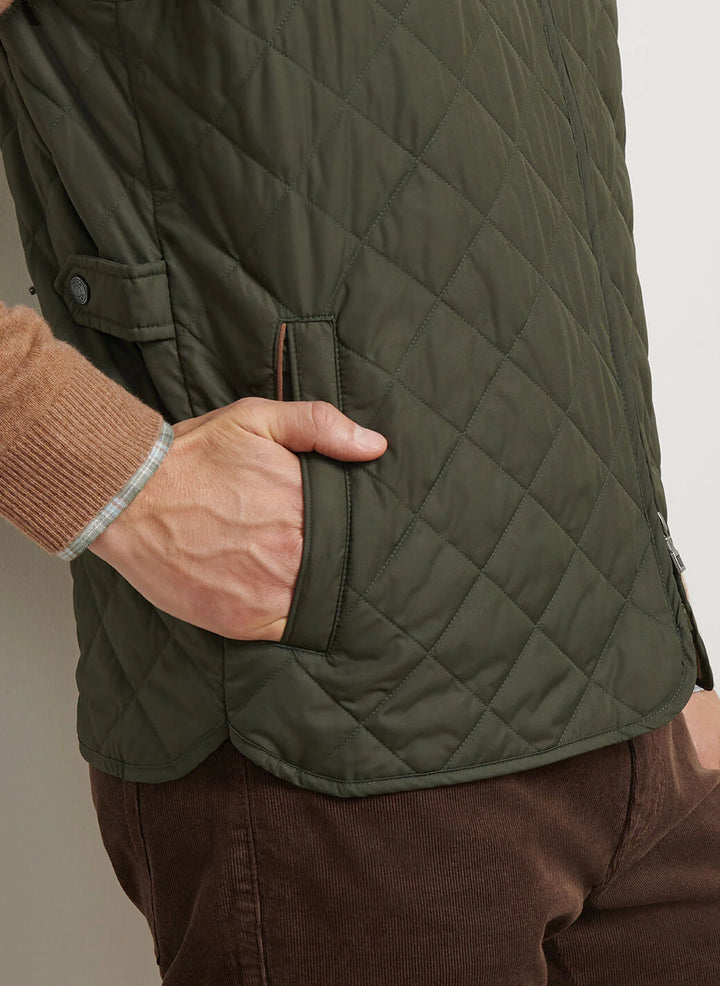 Peter Millar Essex Vest- Dark Olive