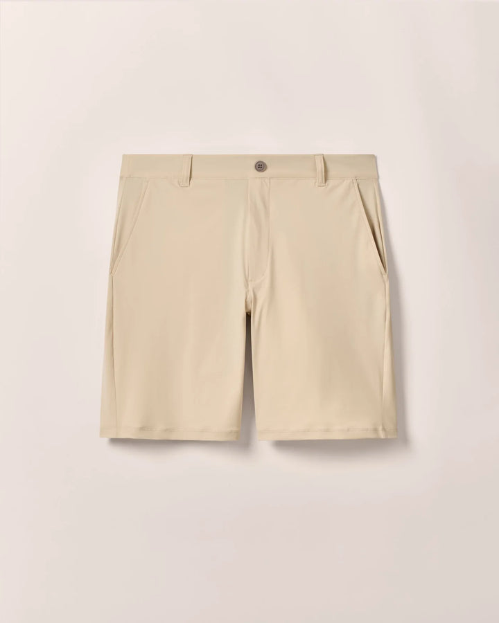 Johnnie-O Fusion Knit Performance Pull On Short- Stone