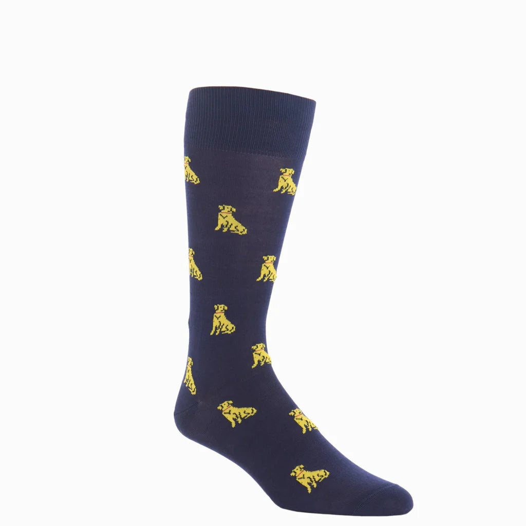 The Shirt Shop Socks - Golden Retrievers (Navy)