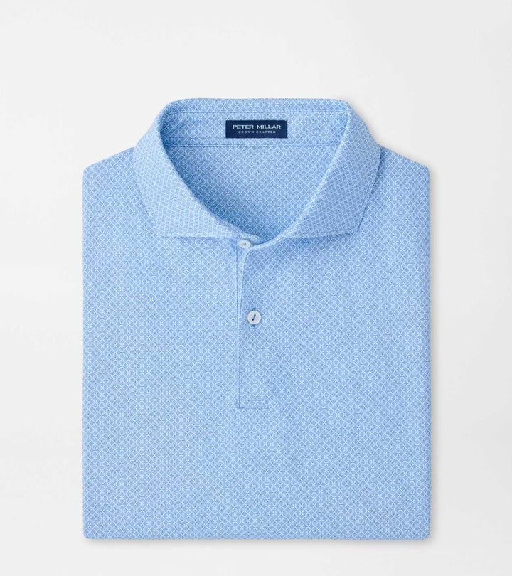 Peter Millar Granada Performance Jersey Polo- Dusk Blue