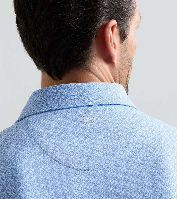 Peter Millar Granada Performance Jersey Polo- Dusk Blue