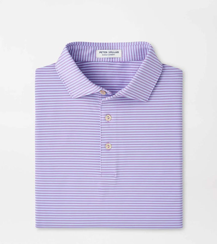 Peter Millar Hales Performance Jersey Polo- Purple Iris