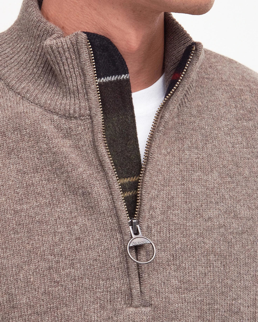 Barbour Holden Half Zip Jumper- Military Marl