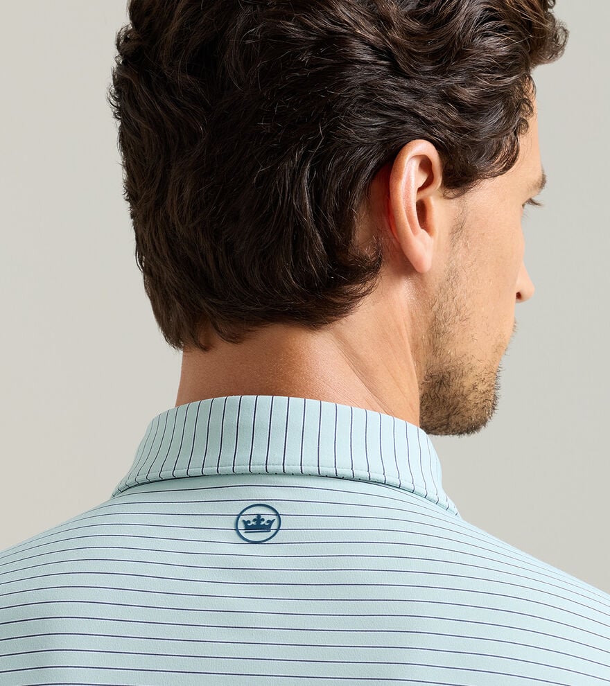 Peter Millar Keynote Performance Jersey Polo- Light Willow