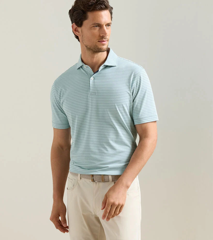 Peter Millar Keynote Performance Jersey Polo- Light Willow