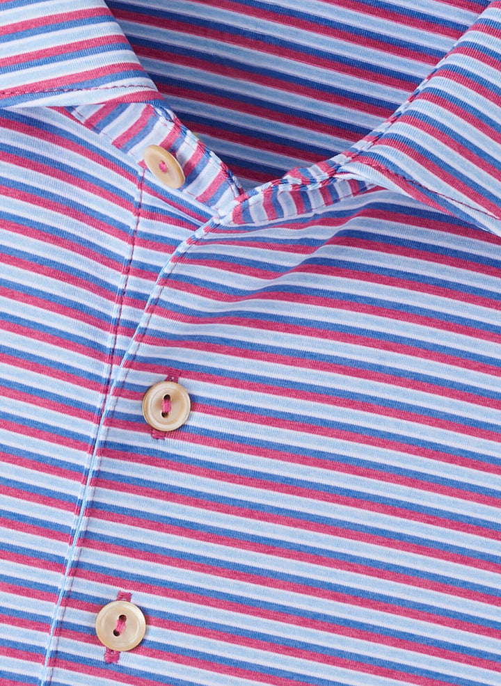 Peter Millar Lenway Performance Jersey Polo- Rosewood