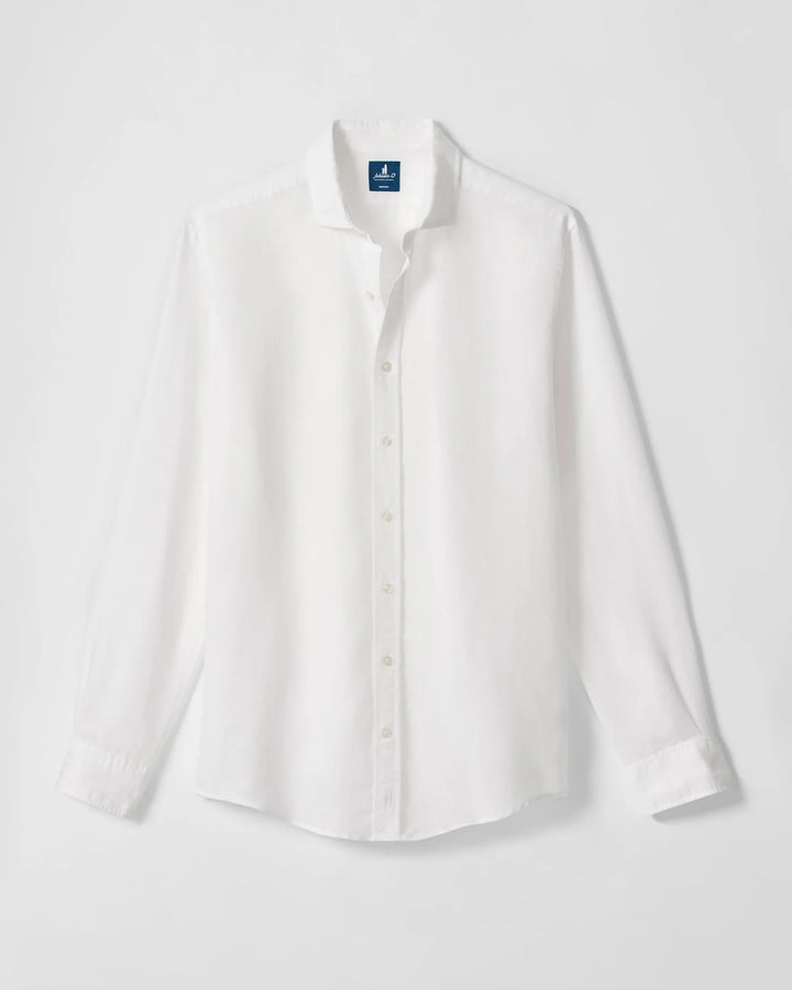Johnnie-O Linen Button Down Shirt - McCarthy (White)