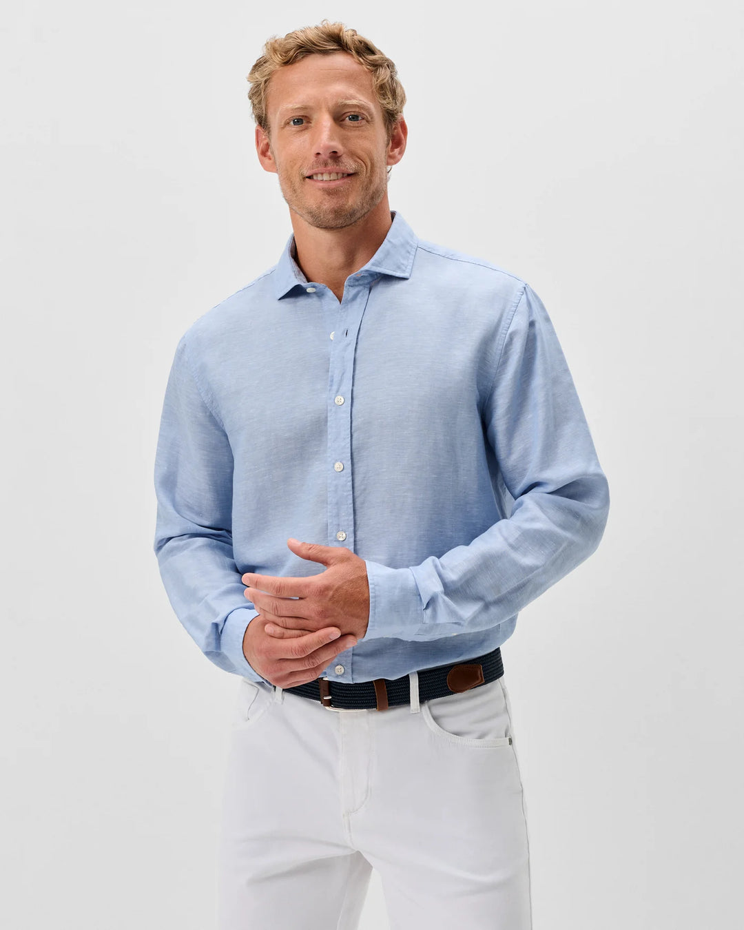 Johnnie-O Linen Button Down Shirt - McCarthy (Maliblu)