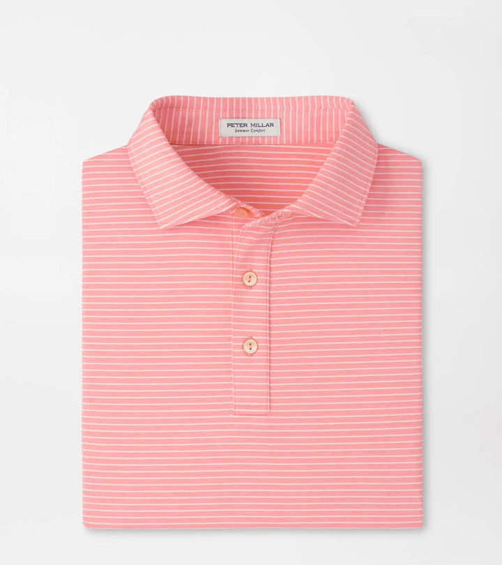 Peter Millar Merion Performance Jersey Polo- Summer Apricot