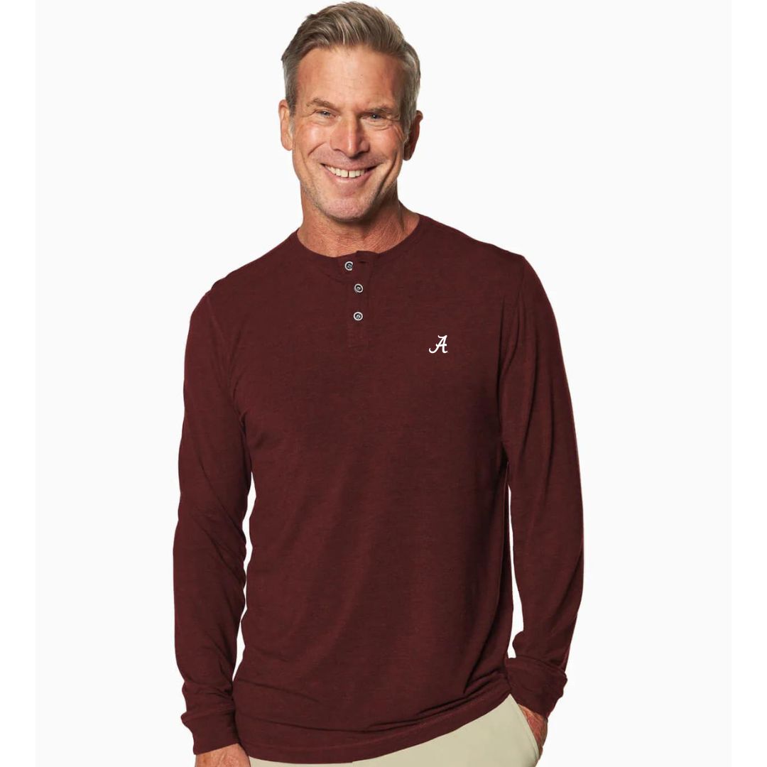 Toes On The Nose SeaFit Merlot Henley (Script A)