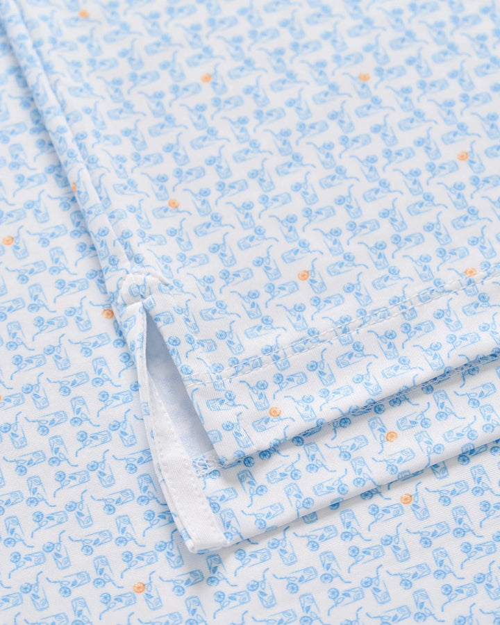 Johnnie-O Minty Performance Jersey Polo- Malibu