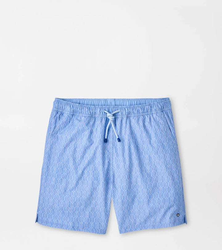 Peter Millar Nautical Ropes Swim Trunk- Bluebird