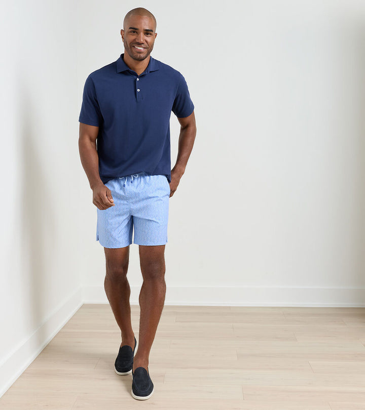 Peter Millar Nautical Ropes Swim Trunk- Bluebird