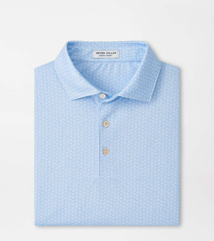 Peter Millar Nautilus Performance Jersey Polo- Stream Blue