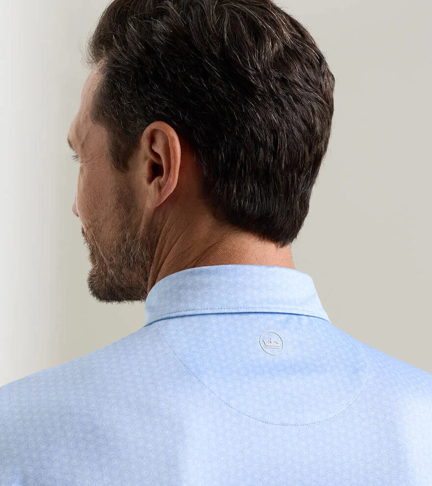Peter Millar Nautilus Performance Jersey Polo- Stream Blue