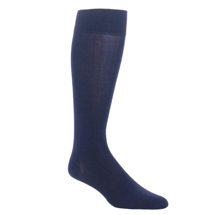 The Shirt Shop Socks - OTC Ribbed Cotton (Navy)